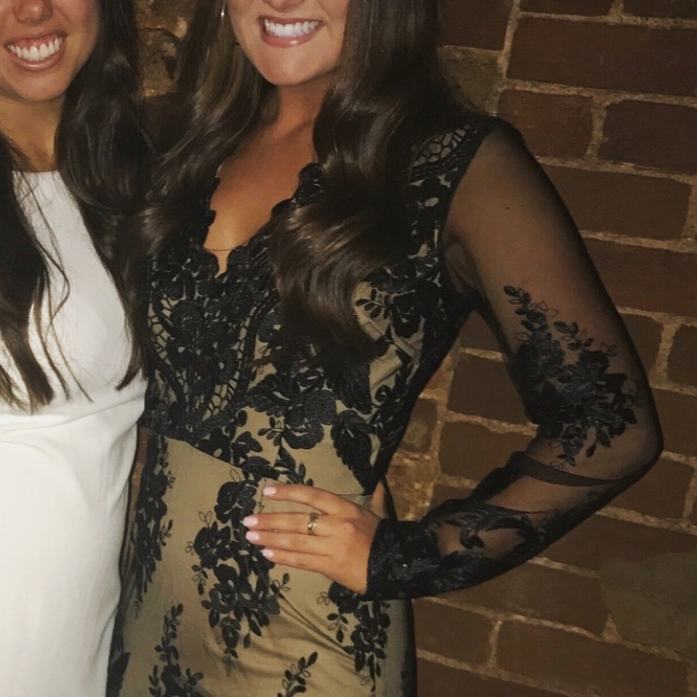 Black Lace Formal Dress